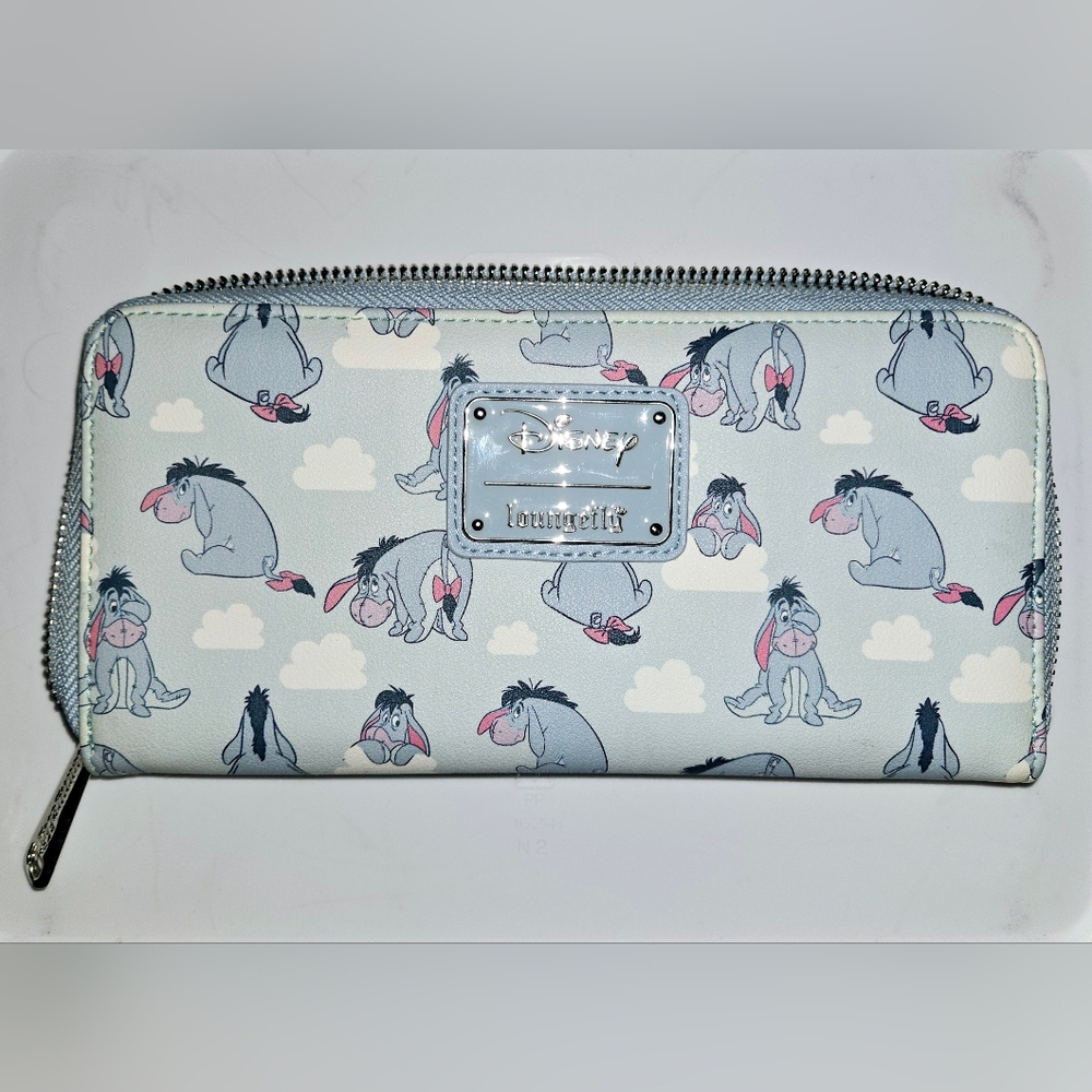 Loungefly Eeyore Wallet, Light Blue, Good Used Condition, disney